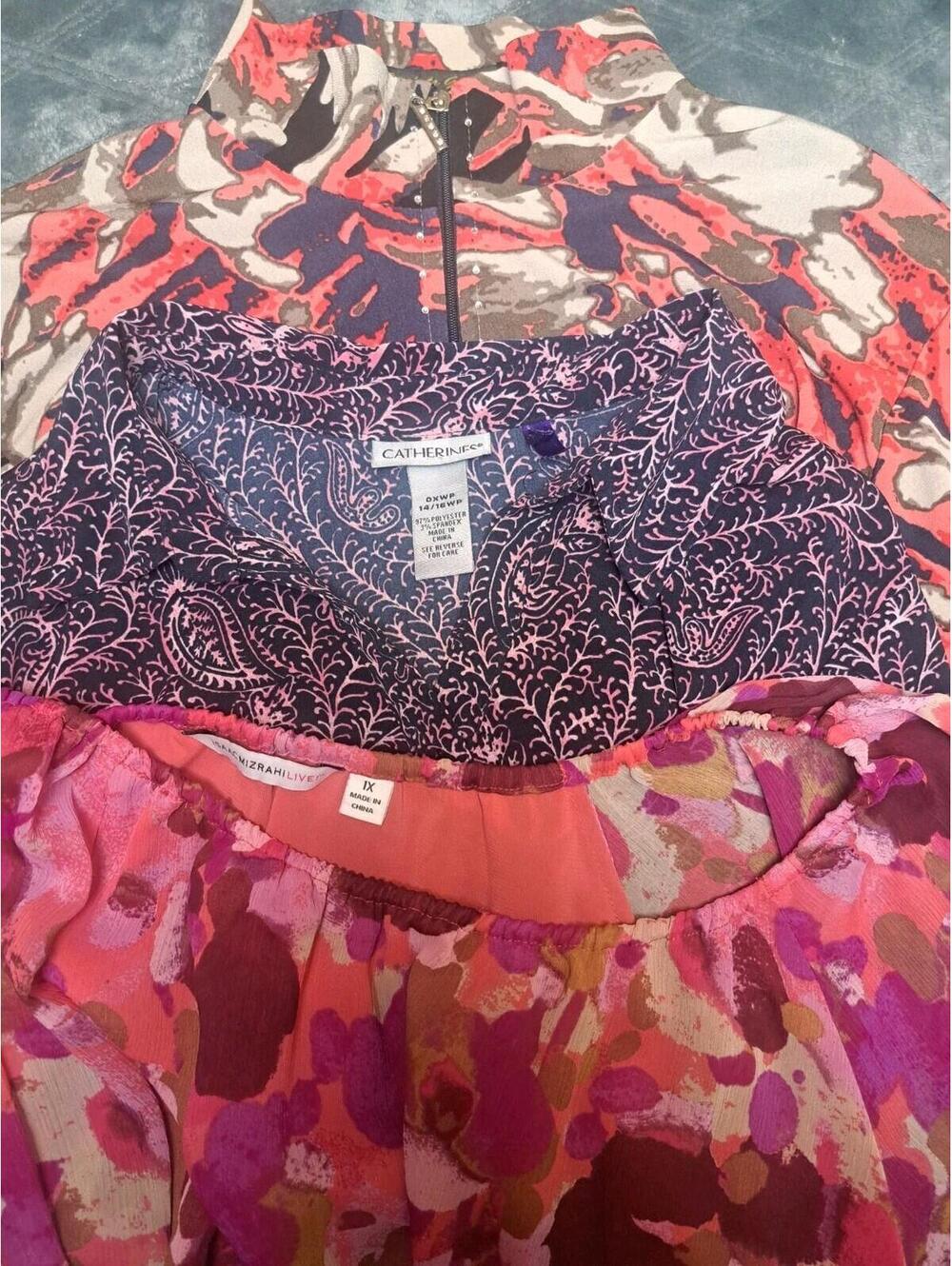 3Lots Of Isaacmuzrahi, CATHERINES,Jackets Galore TOPS Size XL Womens Multicolor